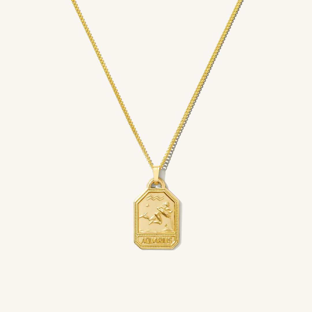 Zodiac Tag Necklace