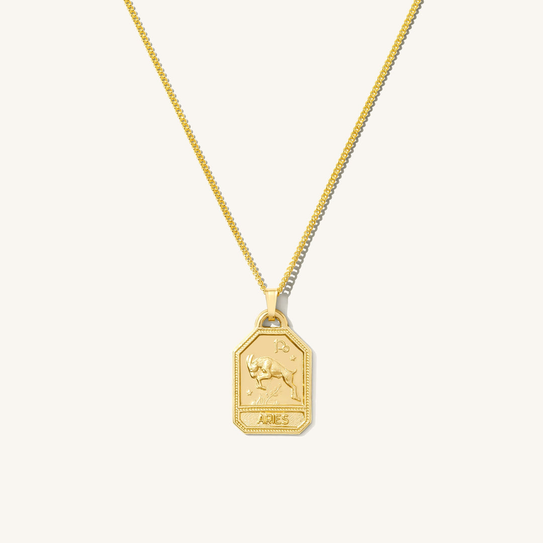 Zodiac Tag Necklace