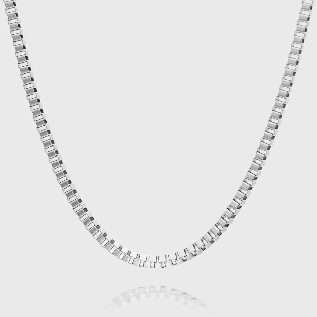 Box Chain Necklace | Silver