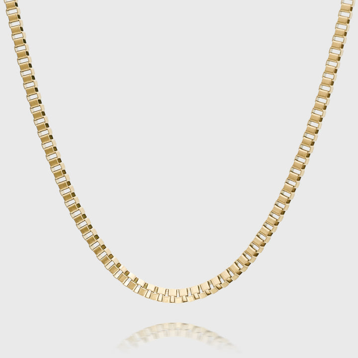 Box Chain Necklace | Gold