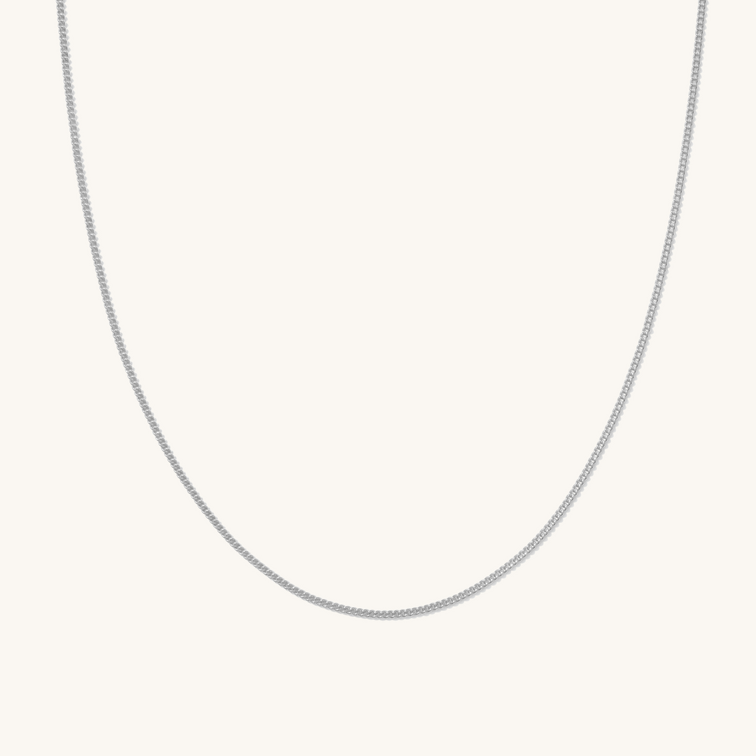 Thin Curb Chain Necklace