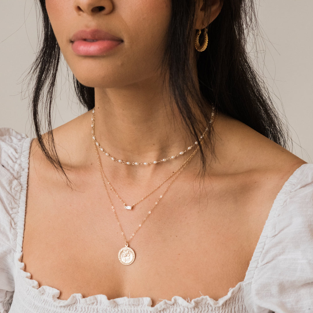 Dainty Baguette Necklace