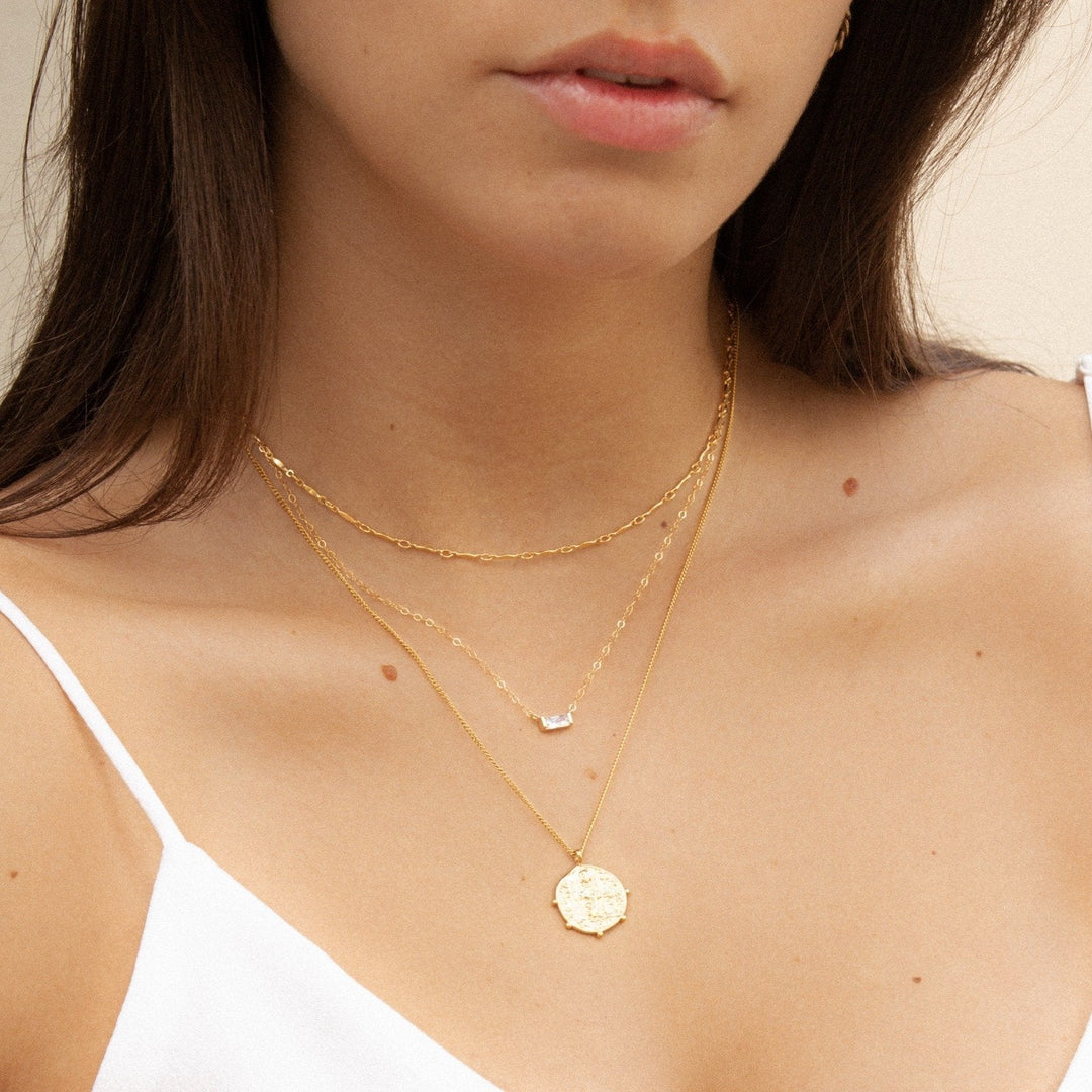 Dainty Baguette Necklace