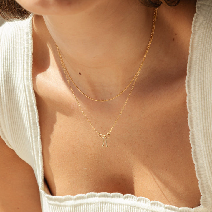 Dainty Bow Necklace