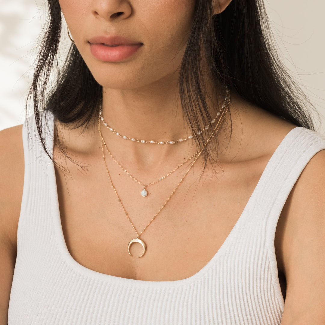 Dainty Horn Necklace