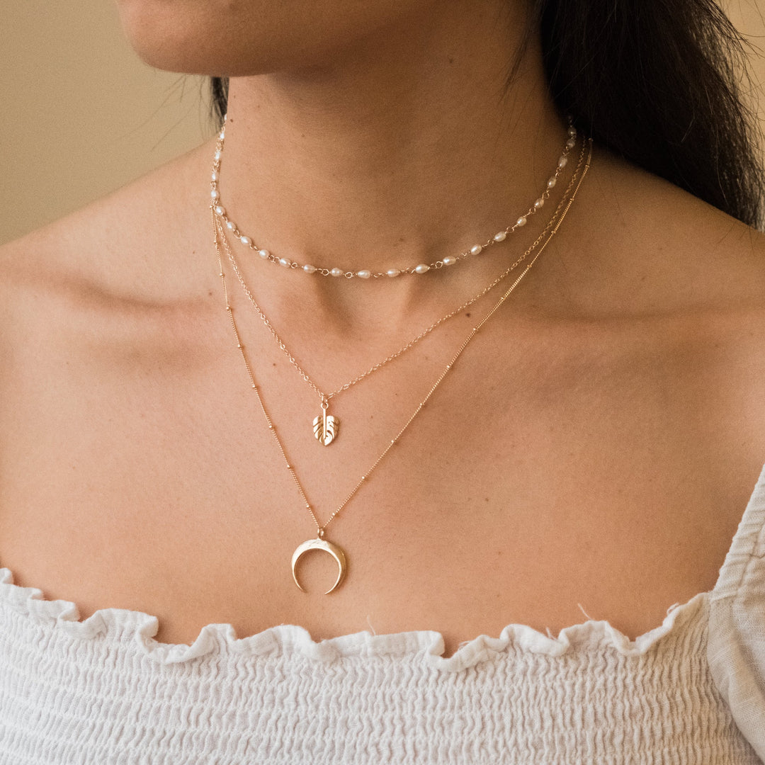 Dainty Horn Necklace