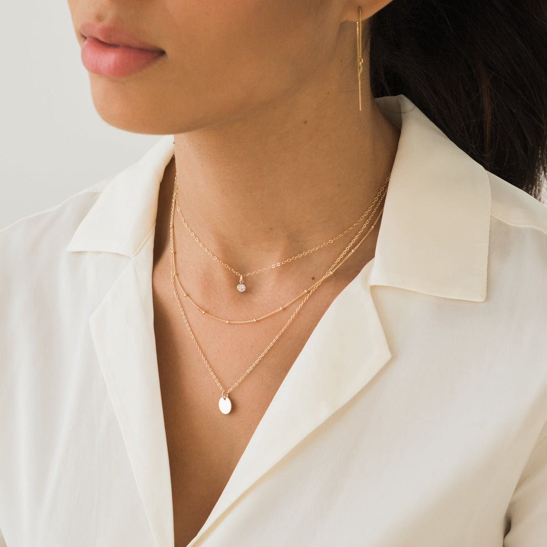 Dainty Satellite Chain Necklace