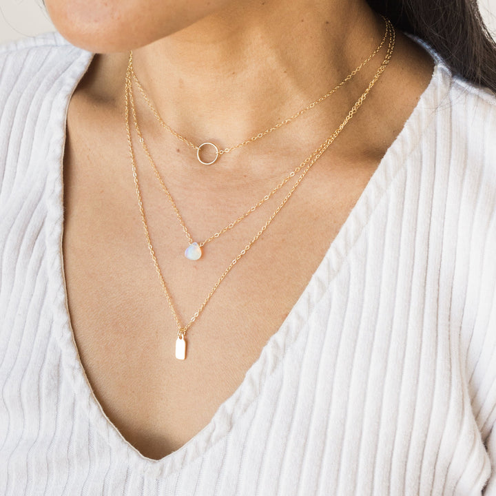 Dainty Tag Necklace