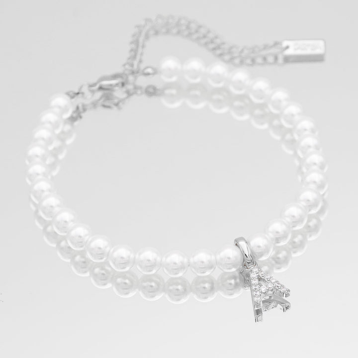 ICY Pearl Initial Bracelet