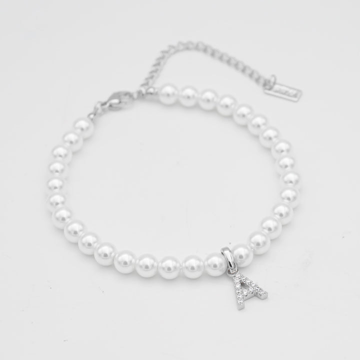 ICY Pearl Initial Bracelet