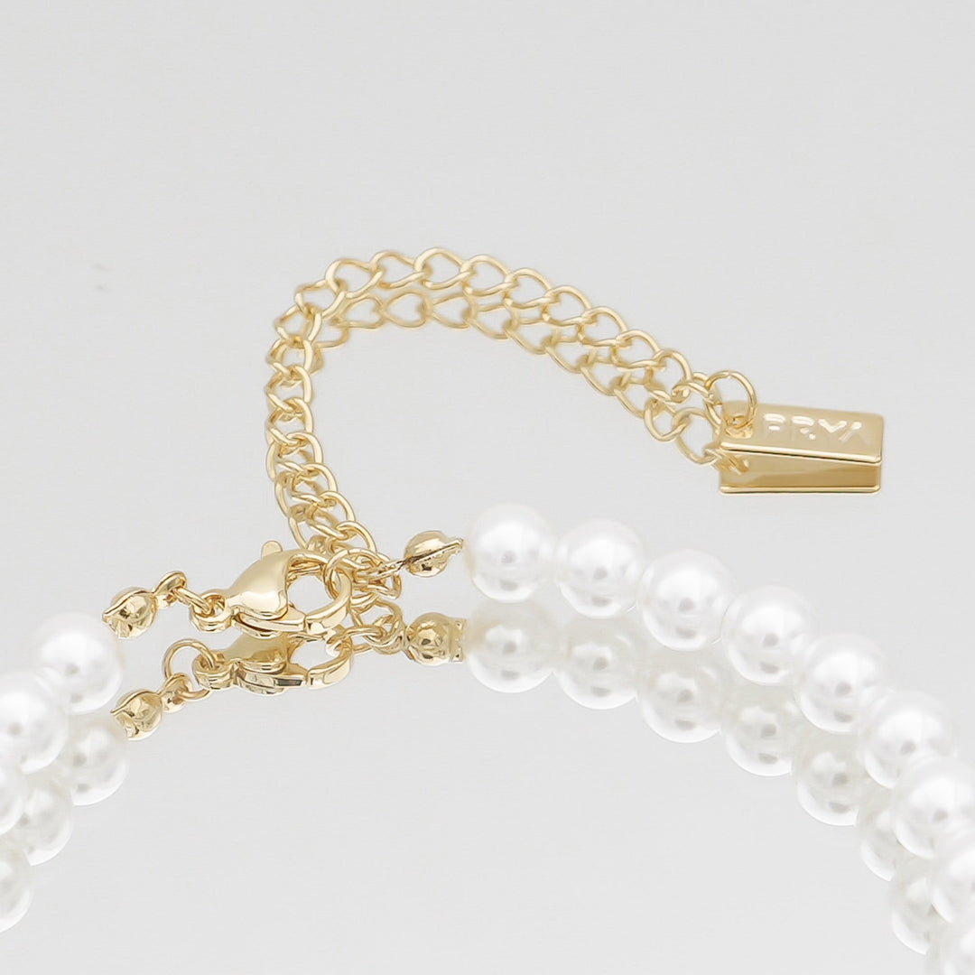 ICY Pearl Initial Bracelet