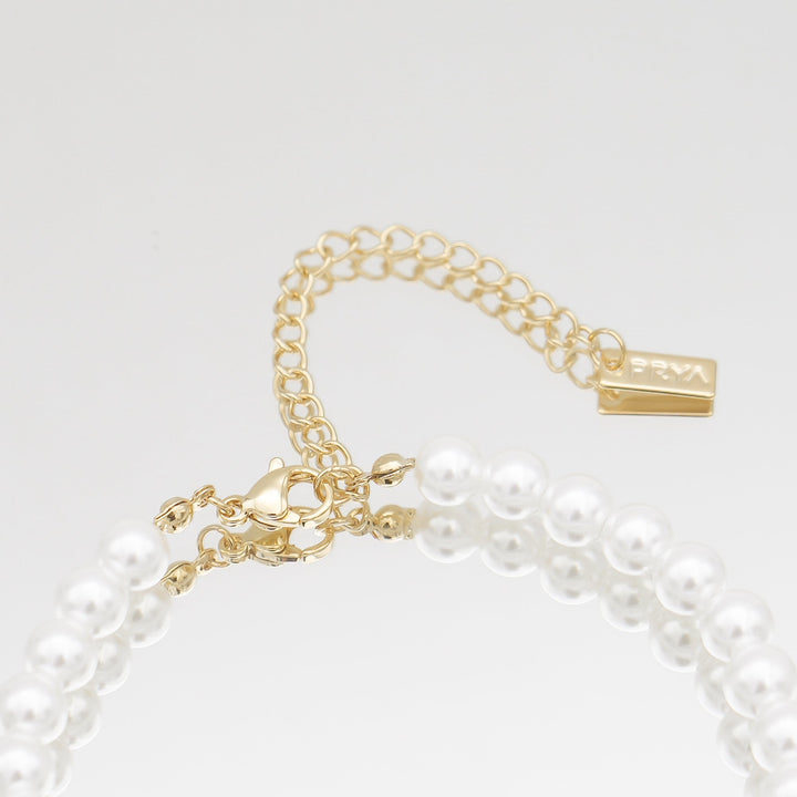 ICY Pearl Initial Bracelet