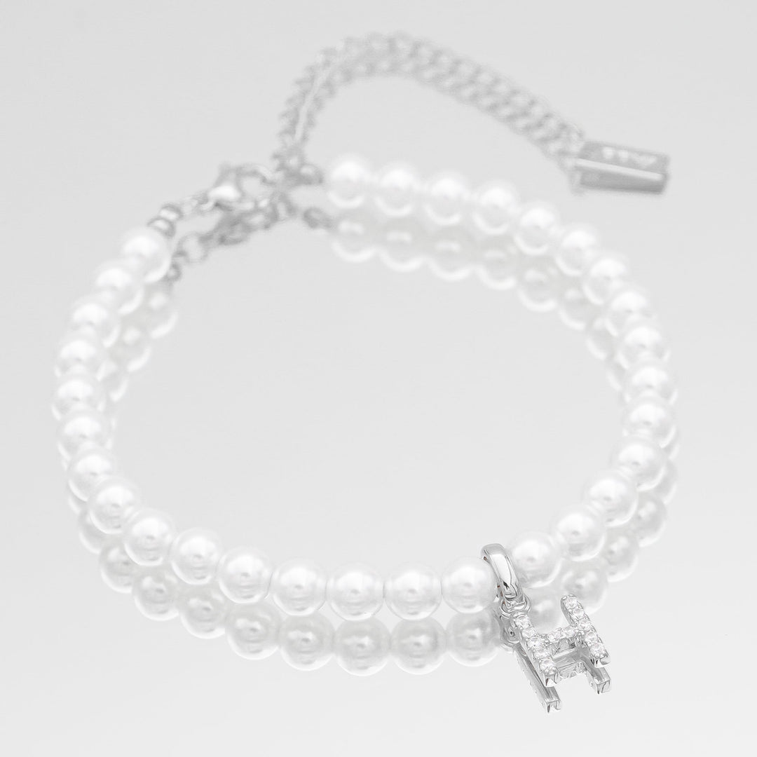 ICY Pearl Initial Bracelet