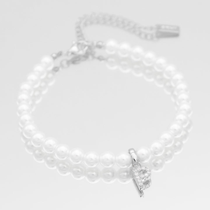 ICY Pearl Initial Bracelet