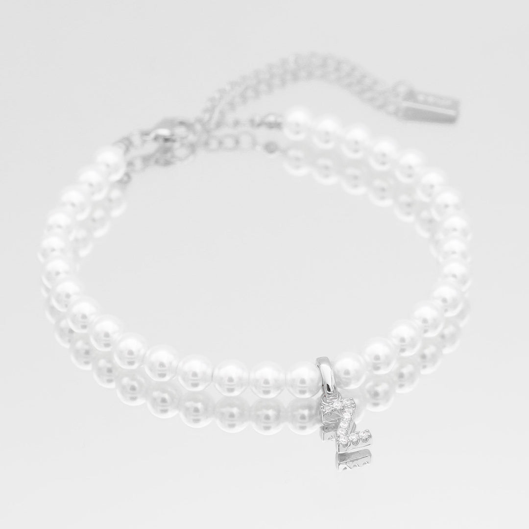 ICY Pearl Initial Bracelet