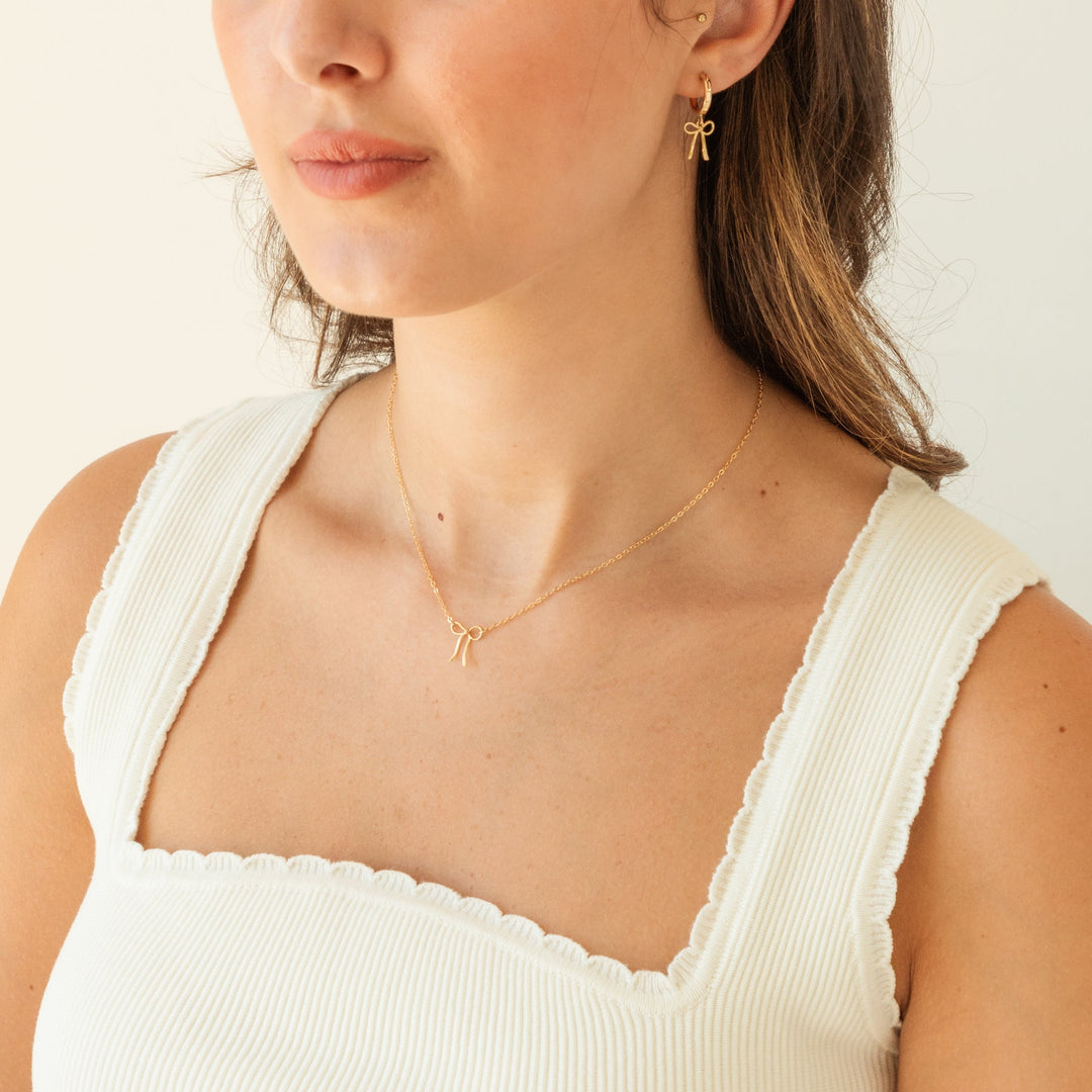 Dainty Bow Necklace