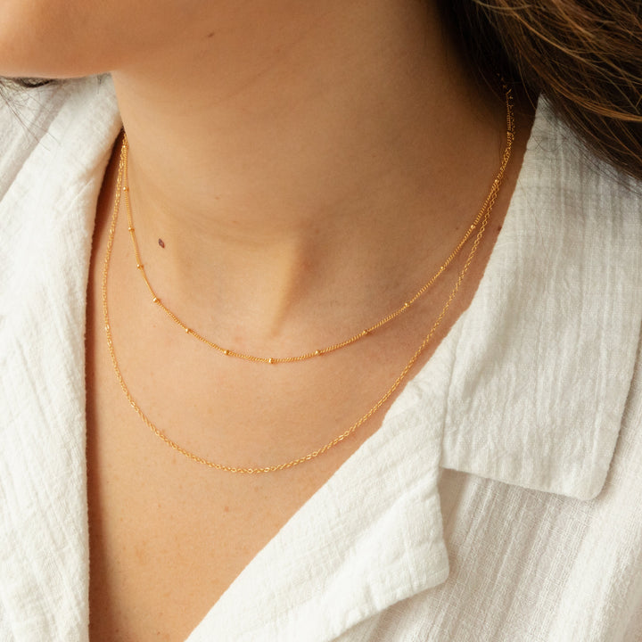 Dainty Chain Necklace Set