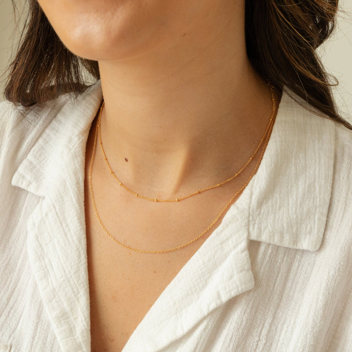 Dainty Chain Necklace Set