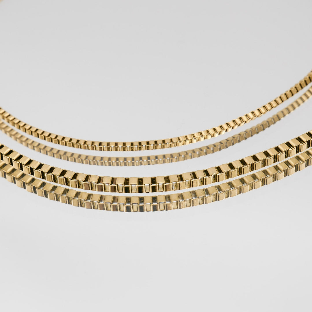 Box Chain Necklace | Gold