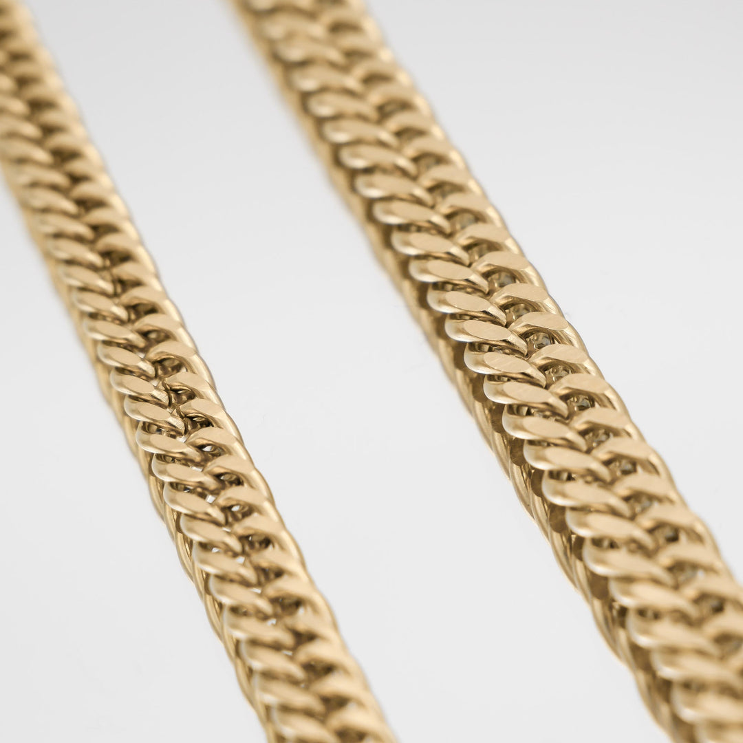 Double Link Curb Chain | Gold