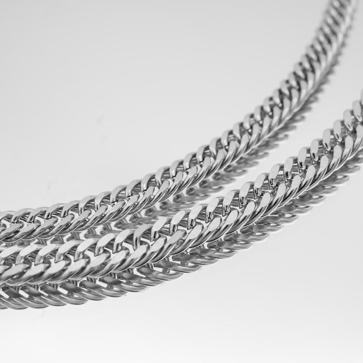 Double Link Curb Chain | Silver