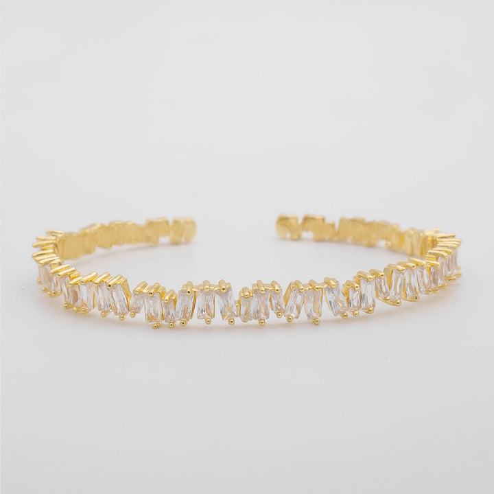 Jada Baguette CZ Bracelet Thin | Gold