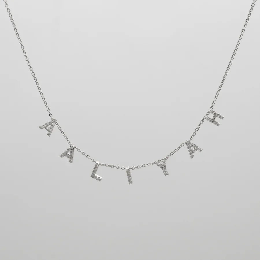 ICY Suspended Custom Name Necklace