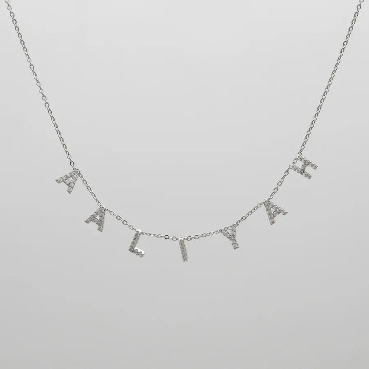 ICY Suspended Custom Name Necklace