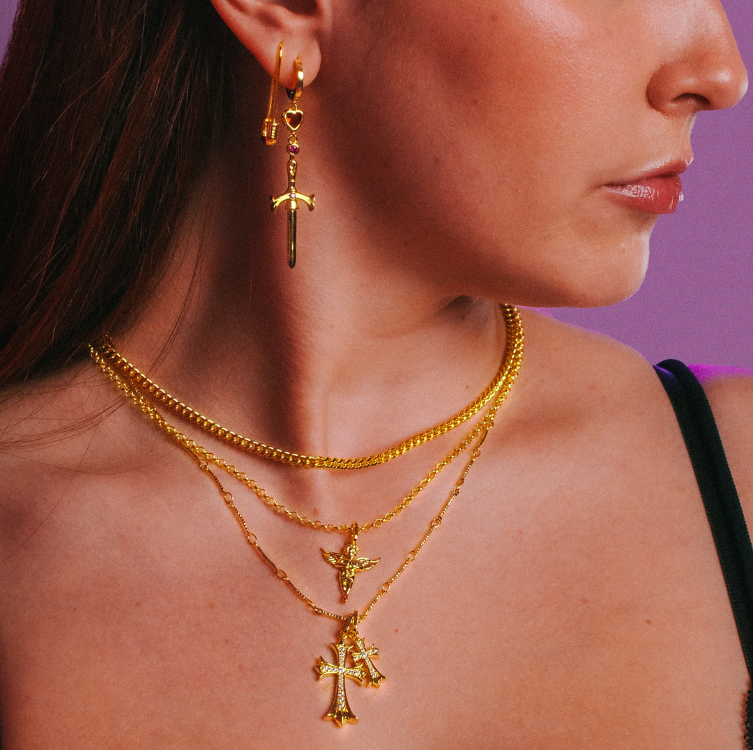 The Double Cross Necklace