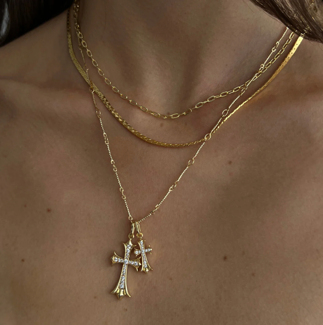 The Double Cross Necklace