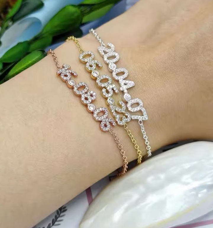 Crystal Date Bracelet