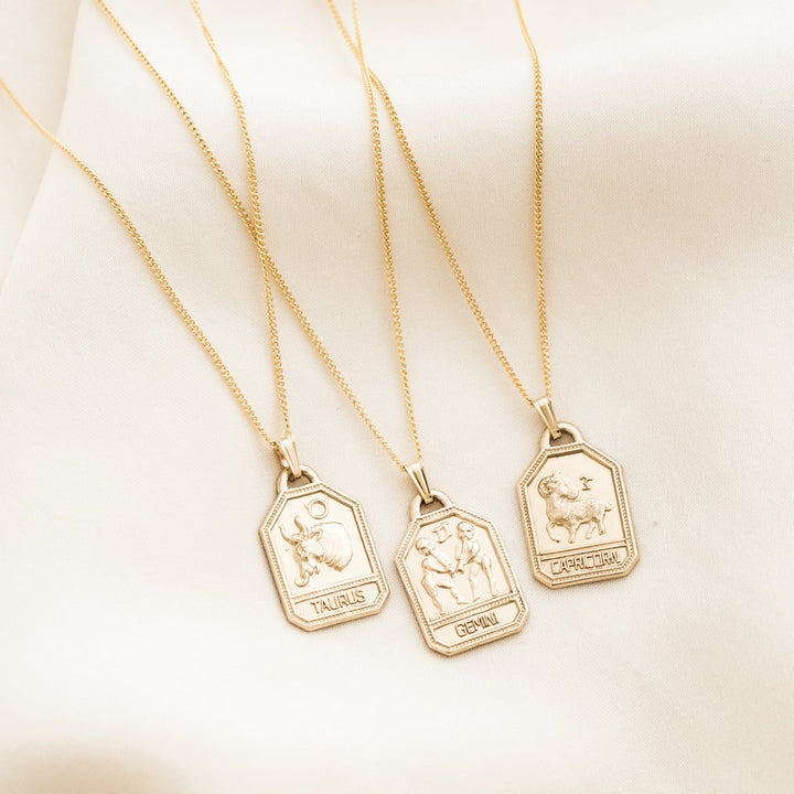 Zodiac Tag Necklace