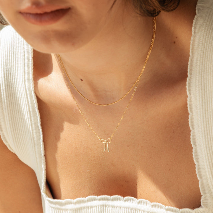 Thin Curb Chain Necklace