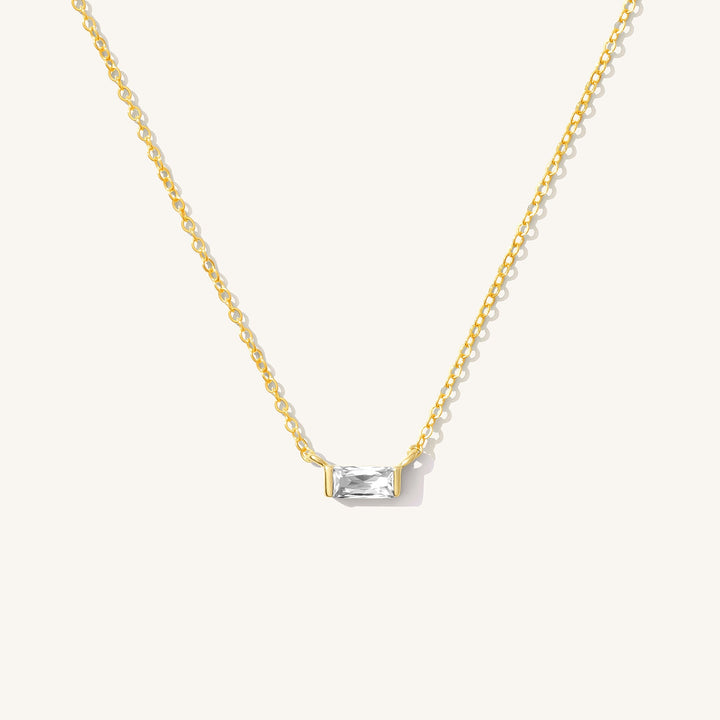 Dainty Baguette Necklace