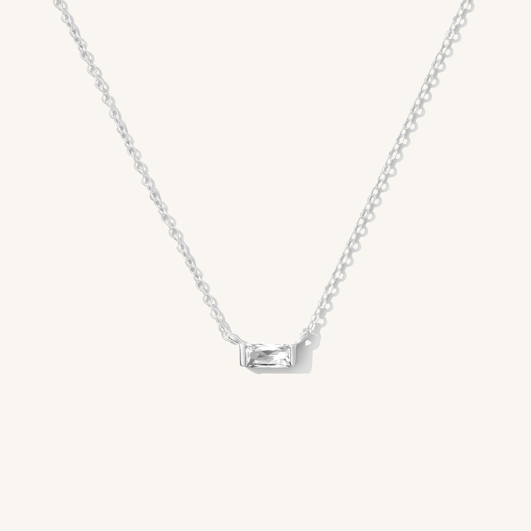 Dainty Baguette Necklace