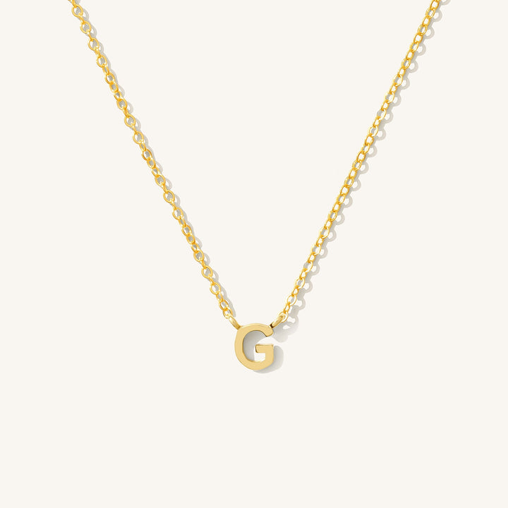 Tiny Initial Necklace