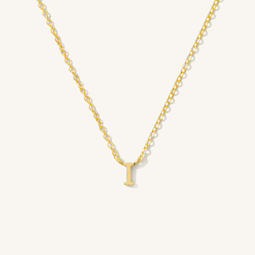 Tiny Initial Necklace