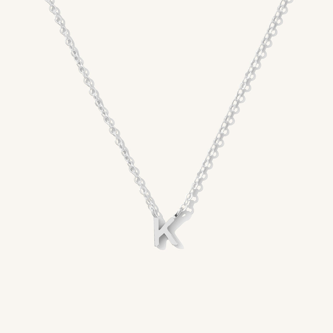 Tiny Initial Necklace