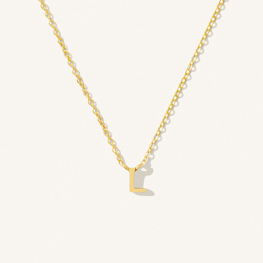 Tiny Initial Necklace