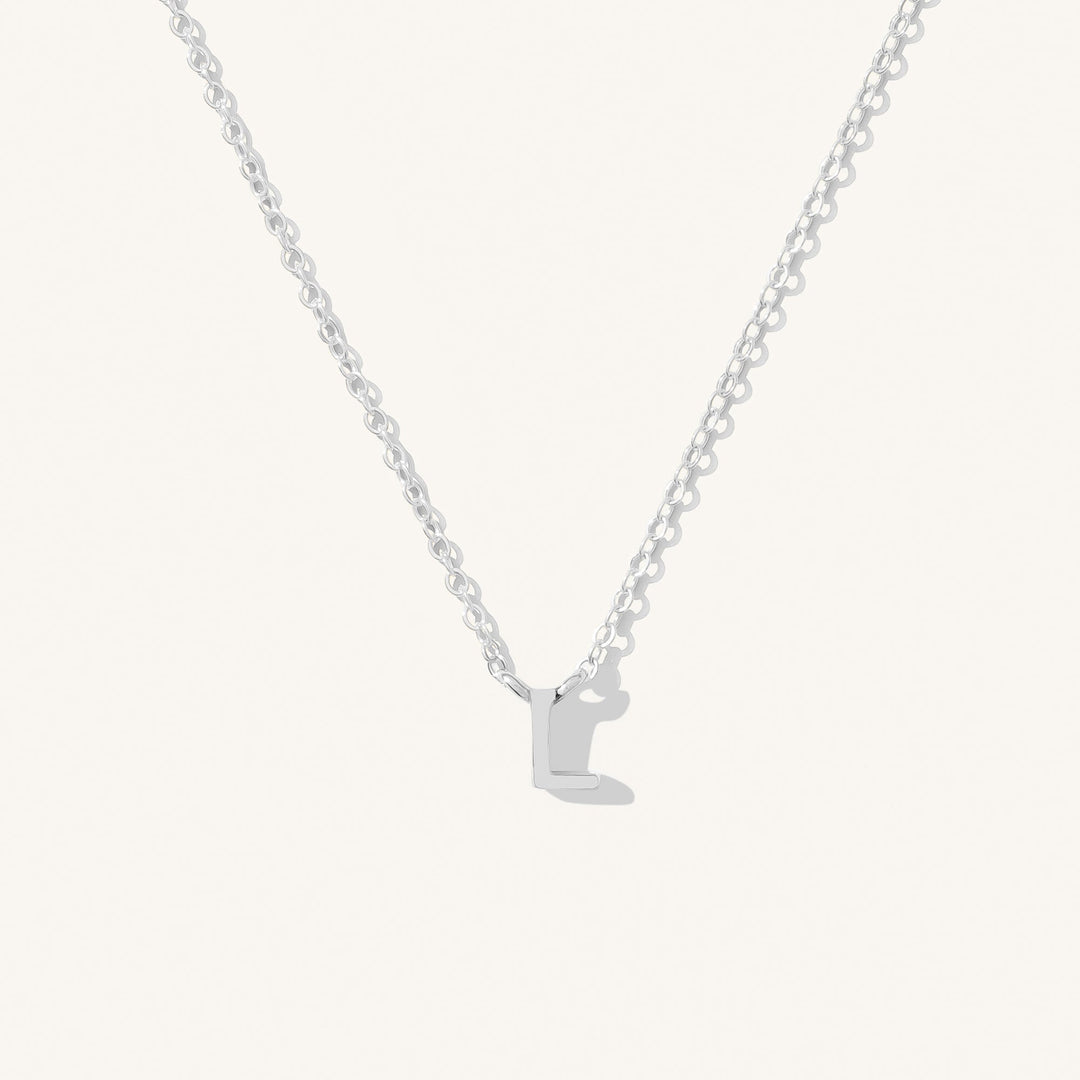 Tiny Initial Necklace