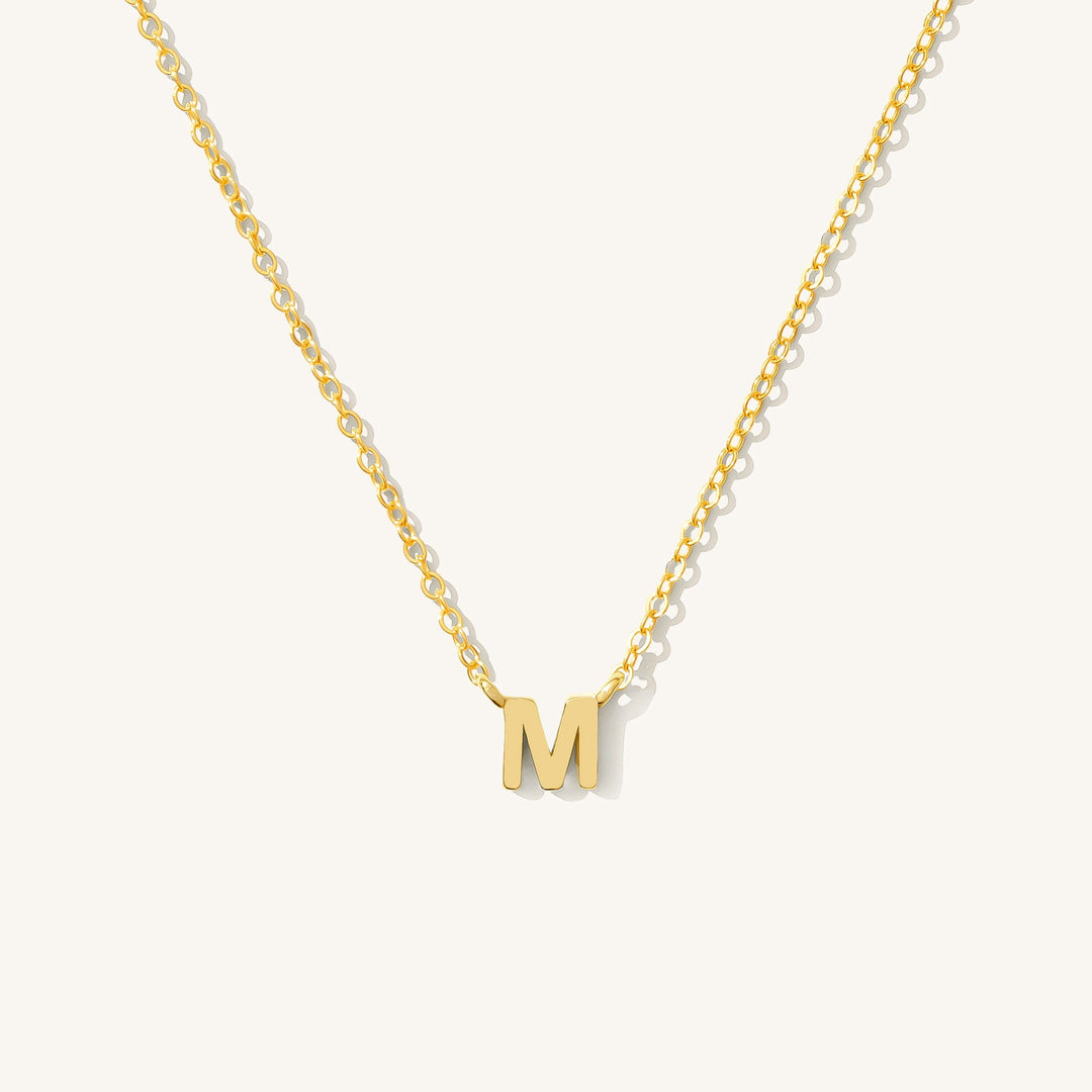 Tiny Initial Necklace