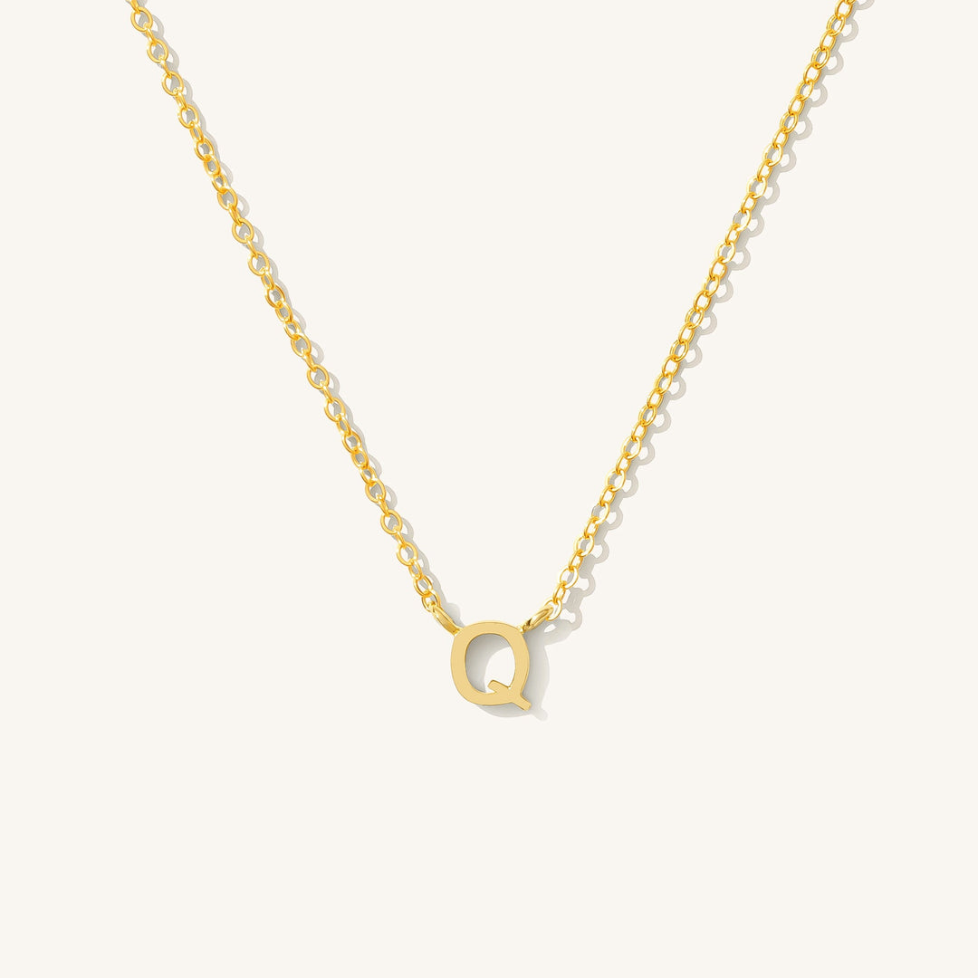 Tiny Initial Necklace