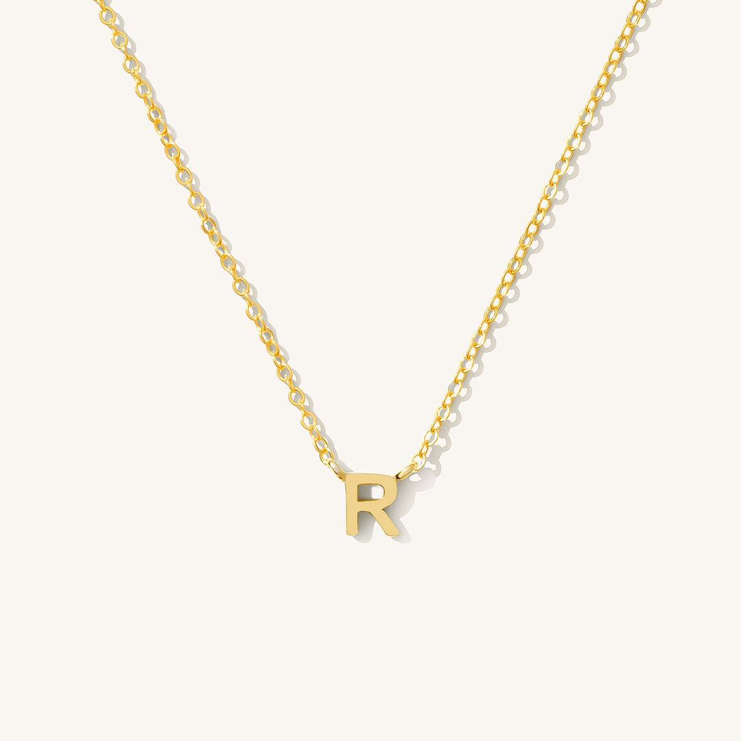 Tiny Initial Necklace