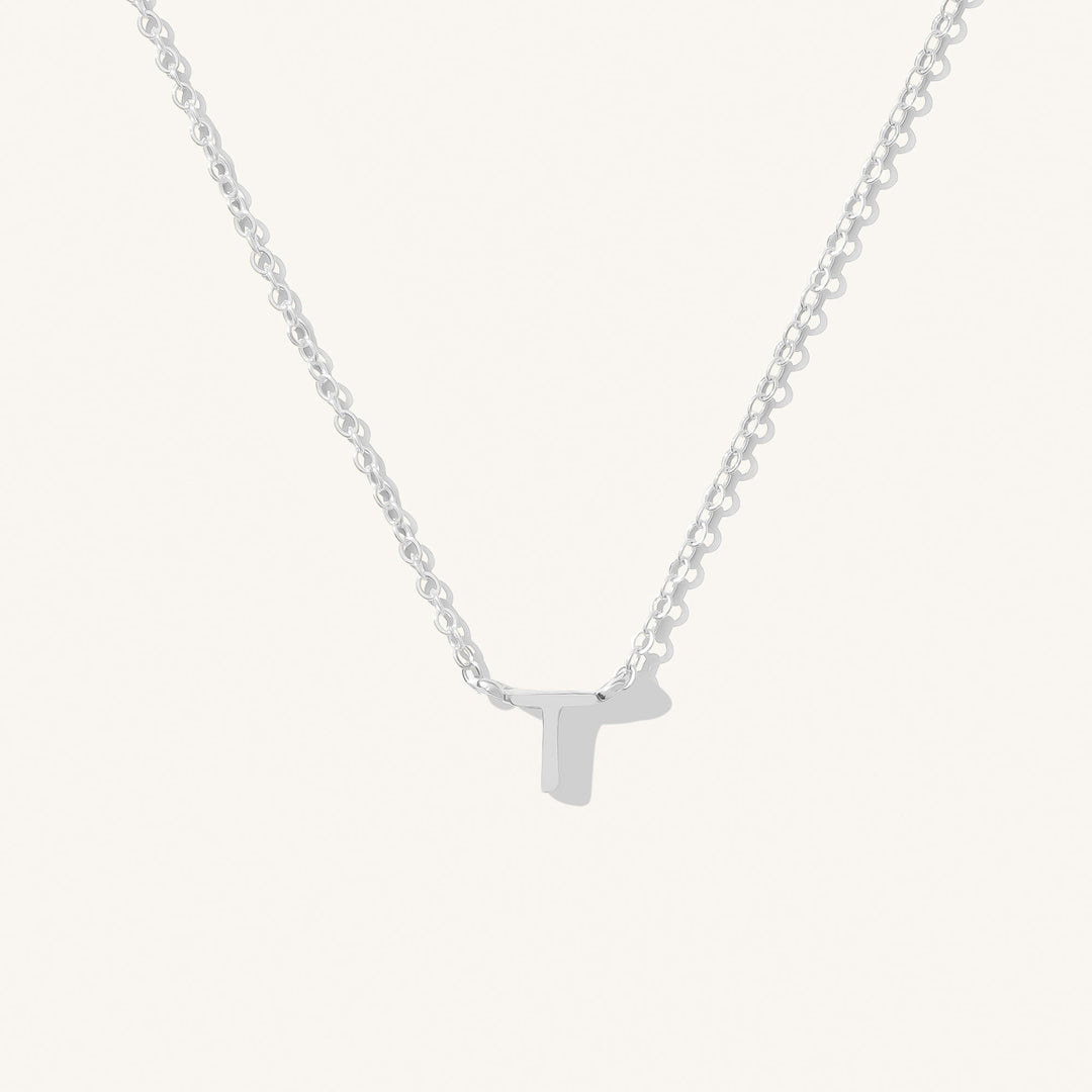 Tiny Initial Necklace