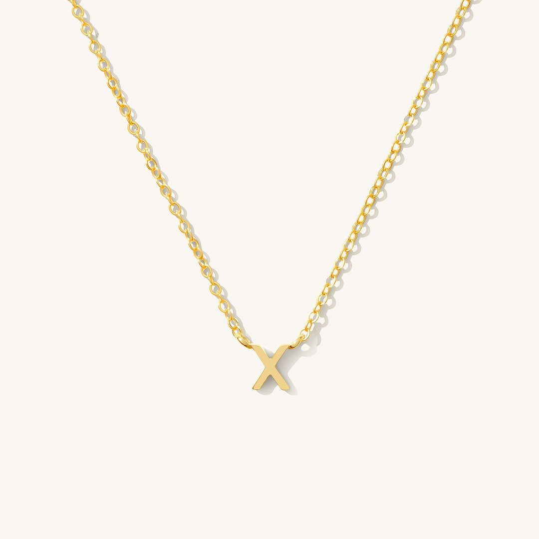 Tiny Initial Necklace