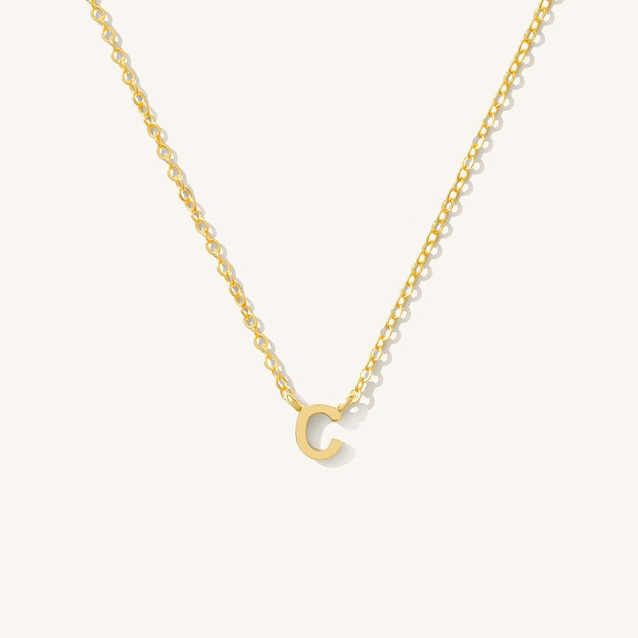 Tiny Initial Necklace