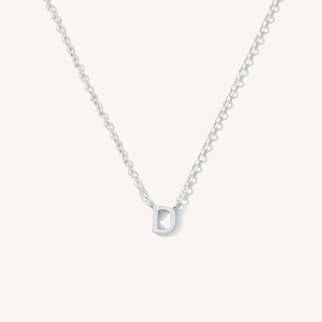 Tiny Initial Necklace